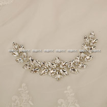 Diamond jewelry Bridal wedding belt decoration head flower head decoration Neckline waist Hand-sewn finished accessories Large bright diamonds