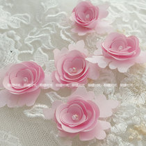 New 100 lap Colour DIY headwear Artisanal Solid Flowers Wedding head yarn Decorative Accessories Yarn Flower Accessories material