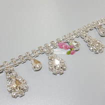 Elegant Gala Dance Butterfly Pearl Drilling Chain Diy Hand Holding Flower Accessories Water Drill Chain Handmade Ornament Streaming Sucostume Diy