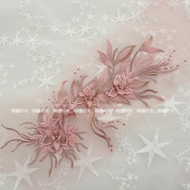 diy bridal headwear sensual hair with lace pair of floral pieces handmade ornament Flowers Material Wedding accessories Decorative Accessories