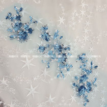 Multi-color three-dimensional embroidery flower lace accessories Wedding dress show clothes Handmade diy materials Clothes decorative appliqué