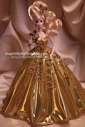 ຊື້ Barbie Gold Sensation 1993 Golden Years Dinner Dress Ceramic Doll Collection