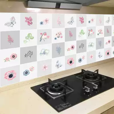 Photo table anti-oil sticker kitchen countertop sticker put oil-proof waterproof fireproof sticker stove special high temperature integral cabinet