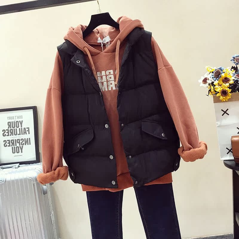 Mùa thu đông 2018 mới xuống áo cotton nữ phần ngắn Phiên bản Hàn Quốc của áo khoác lửng chống gió cho sinh viên mùa đông áo khoác nữ de thương