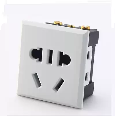 White 10A new national standard module self-wiring cabinet socket electrical appliance matching socket power plug board accessories