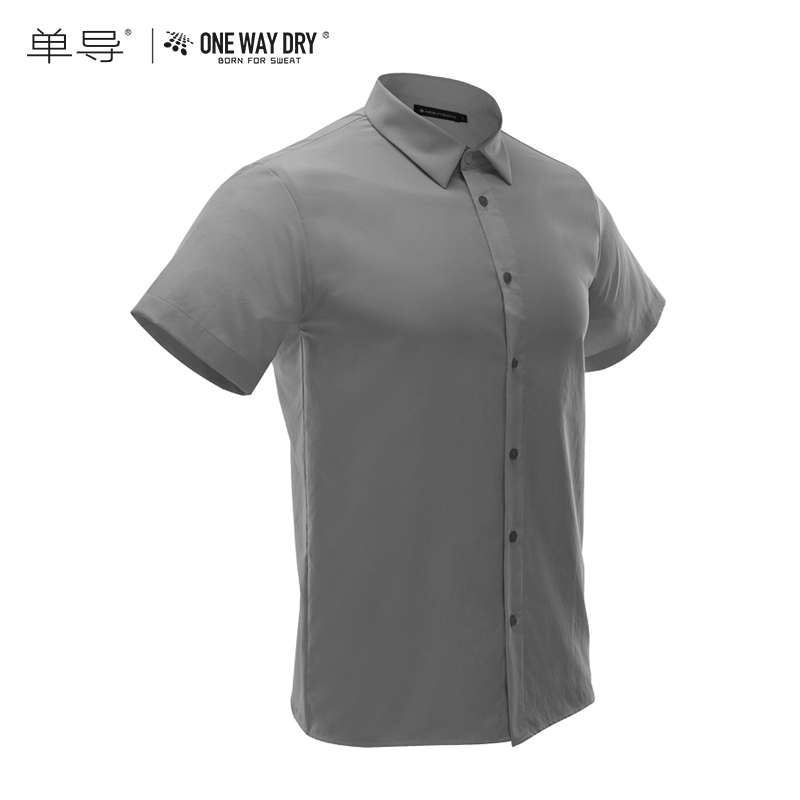 Single guide dynamic 2020 summer top new sea king gray outdoor leisure commuting breathable short-sleeved shirt