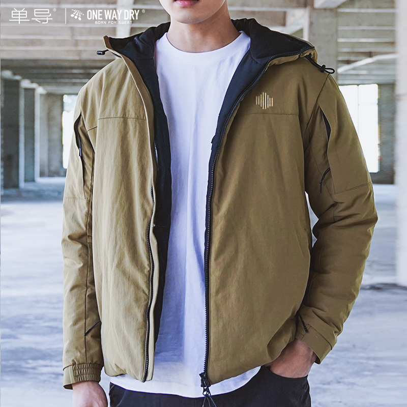 Single Guide Dynamic Light Weight Warm Heavy Cotton Clothing Male Mountaineering Windproof Cotton Clothing Autumn Winter Clothing With Cap Outdoor Sport Jacket