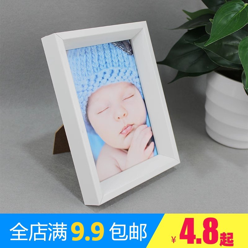 White Photo Frame 2cm Wide 3cm Thick Wall-Mounted Style Tabletop Style Stand Frame 5inch 7inch 10inch A4 Frame