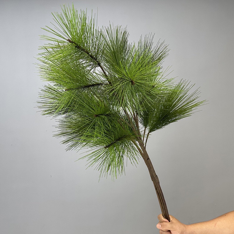 Artificial Pine Branches with Fruits, Fake Pine Branches, Landscape Pine Needles, Black Pine Cypress Branches and Leaves, Welcoming Pine, Christmas Tree, Big Tail Pine