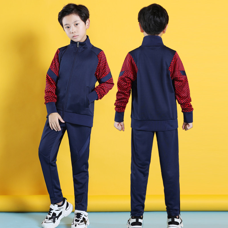 Children's football training suit men's autumn and winter Boys Girls Football clothes custom team uniform long sleeve Paris coat