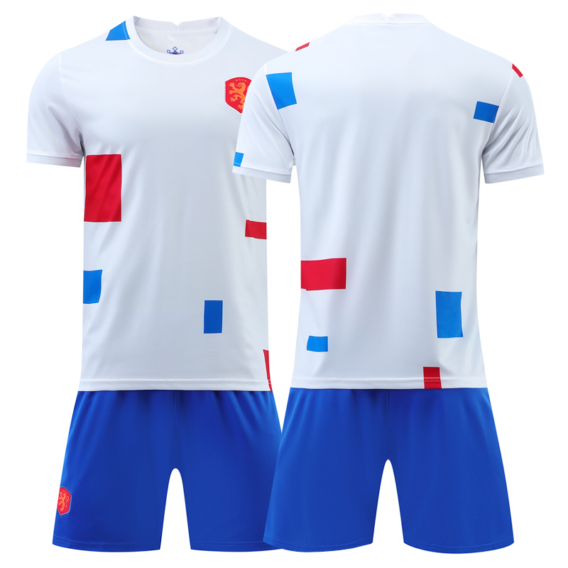 Dutch Team Jersey Football Suit Men's Summer Group Purchase of Children's Primary Students Competition Training Team Conserve Custom Seal Number