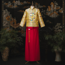 Mens Xiuhe dress jacket style Chinese grooms dress 2021 new wedding dress Mens Xiuhe mens wedding dress mens