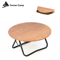 Family camp hanger-table outdoor folding aluminum alloy portable original simple round table