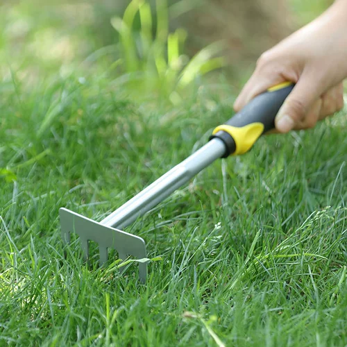 Небольшая лопата посадка овощей копает сосновую землю, железные грабли грабки и железная лопата, инструмент для садоводства, четыре сета