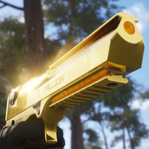 Soft bullet gun throwing shell m1911 half Glock automatic gold Desert Eagle hand grab cos gun props simulation toy