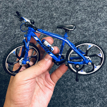Simulation bicycle model Alloy bicycle Mini mountain bike collection hand-made ornaments for boys gift creative toys