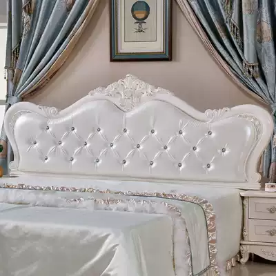 New European-style bed head board soft bag by backplane double 1 8 meters 1 5 meters leather art bed head single buy floor can be customized