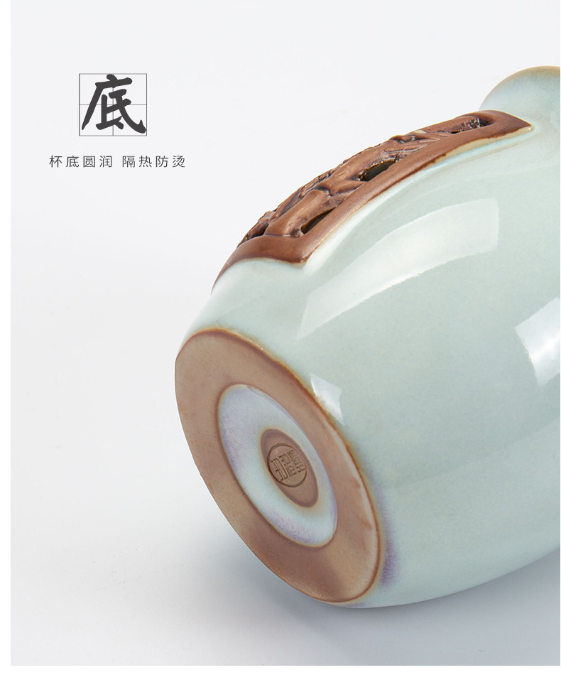 Ronkin kung fu tea set ceramic fair keller) suit in tea is tea sea single fair cup pour tea cups