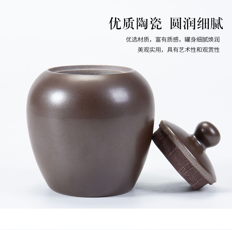 Travel ronkin ceramic tea pot portable small POTS of household elder brother up storage tanks seal store content box