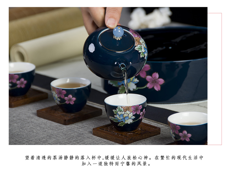 Ronkin modern simple small tea ground exchanger with the ceramics portable teapot teacup tea set the whole trip