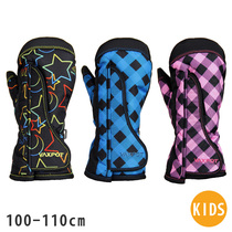 Japan VAXPOT male and female children connected with warm thickening windproof waterproof and cold cotton riding car winter ski gloves