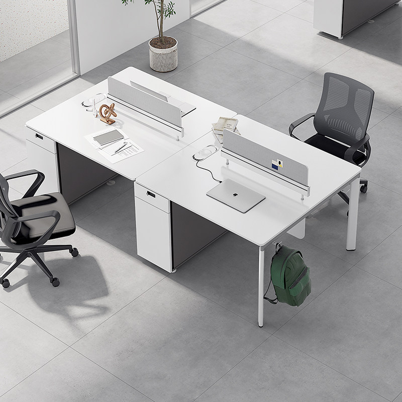 St Ausunon Vickers simply modern staff desk screen 246 station computer tables and chairs combined desk