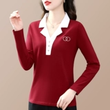 Осенний хлопковый лонгслив, коллекция 2023, французский стиль