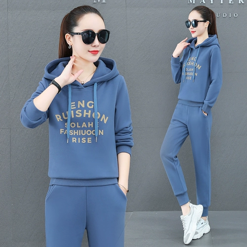 Демисезонный модный утепленный спортивный костюм, утепленная толстовка для отдыха, комплект, коллекция 2023, в западном стиле, 3 предмета