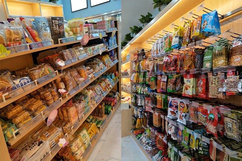 Gu Tailong cửa hàng gỗ thép siêu thị kệ gỗ trưng bày giá cửa hàng tiện lợi cửa hàng bà mẹ và trẻ em mang thai trưng bày kệ trưng bày