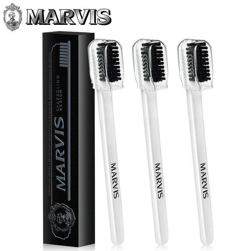 Italian marvis Marls wide head toothbrush deep to stain retro adult toothbrush Marsee