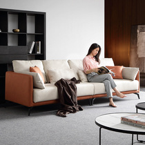  Nordic style nanotechnology cloth sofa Italian light luxury three-person fabric small apartment modern simple latex in-line