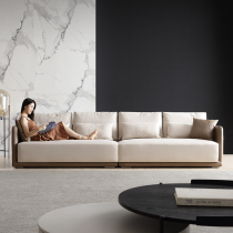 Nordic extremely minimalist duvet fabric sofa Living room minimalist modern Guido Sofa Small House Corner Tech Cloth Sofa