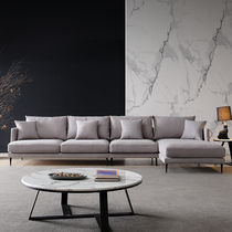 Nordic Sofa-Style Minimalist Cloth Art Sofa Small Family Style Living Room Modern Minimalist Style Latex Designer Furniture