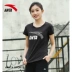 Áo thun nữ tay ngắn Anta 2019 xuân hè mới trang web chính thức áo thun nửa tay thoáng khí áo sơ mi giản dị quần áo thể thao - Áo phông thể thao Áo phông thể thao