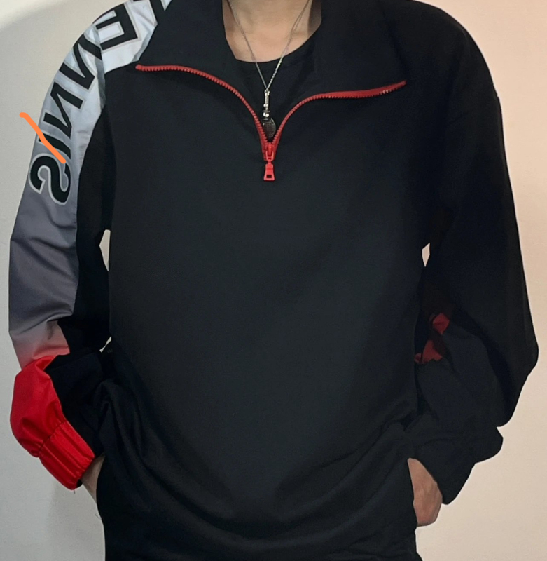 [in Stock] Baiyuan Cos Black Tracksuit (Same Style as the Original!) (Available in Spring, Autumn, and Summer Models with Lining!)