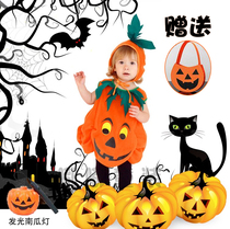 Halloween childrens clothing toddler pumpkin clothes cloak cloak cos masquerade party role-playing costumes