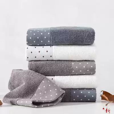  Bathing tide beautiful facial towel men's face wash towel pure cotton small square towel adult cotton rectangular facial towel