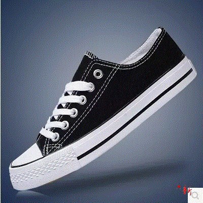 Summer white lace-up sneakers daily casual black men's shoes low-top casual canvas shoes wear-resistant flat red