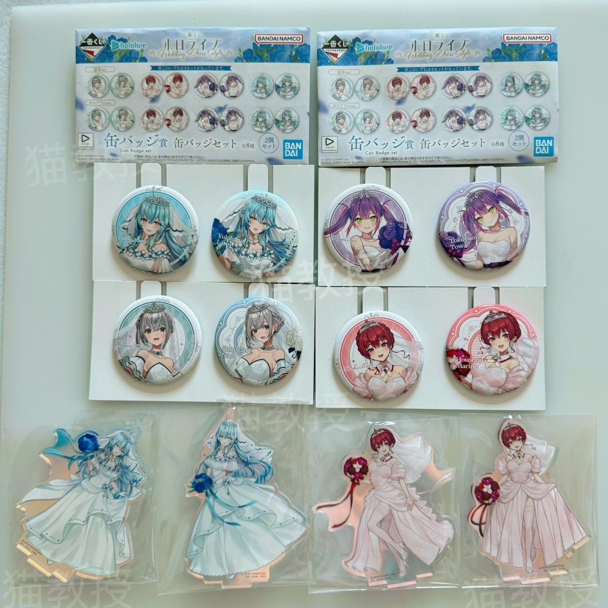 Authentic Hololive Ichiban Kuji Badge Pendant Standee Bell Marlene Snowy Lami Anime Merchandise