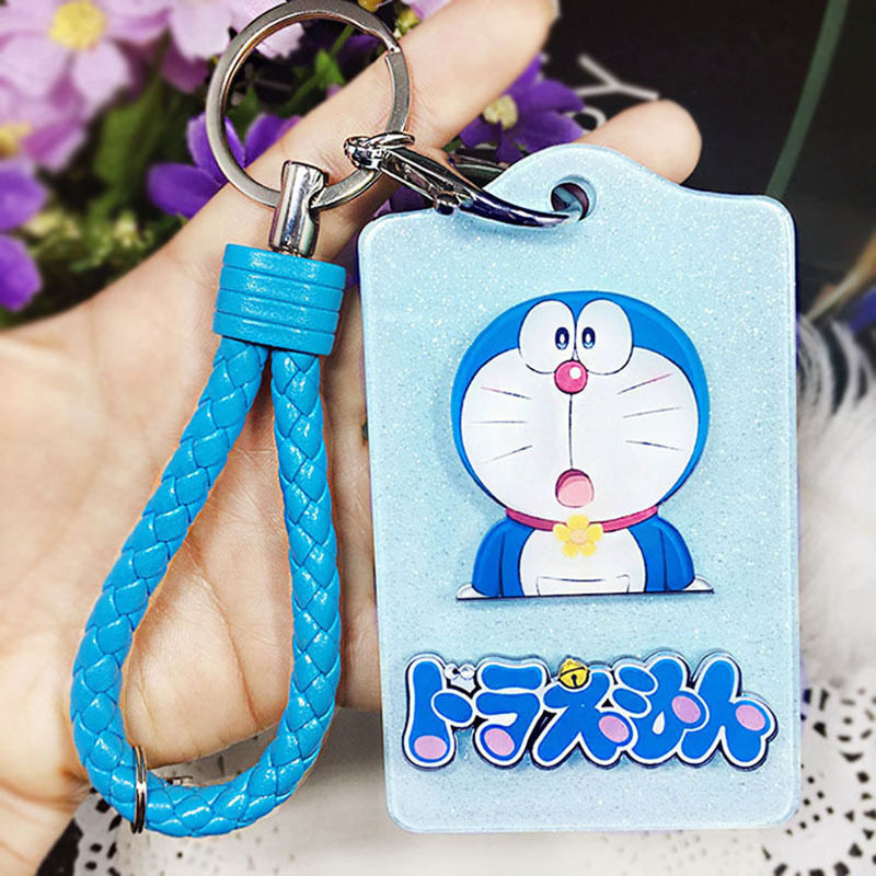 Dingdang Cat Doraemon Bus Card Set Keychain Hanging Student meal Card Set Metro Monthly Pass Access Card Set