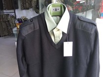 Pure Wool Sweater New Sweater Official Sweater V-Neck Heart Collar Army Green Navy Blue Sweater