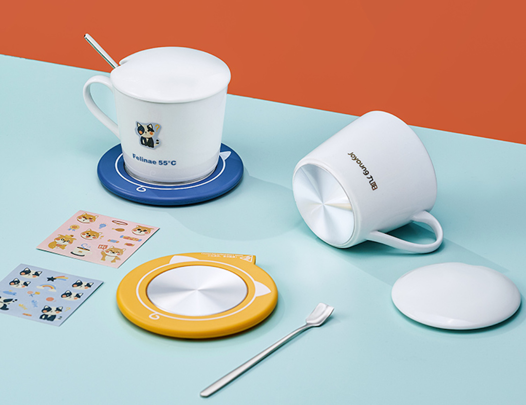 九阳新品55℃杯垫,秋冬早鸟养生必备!15