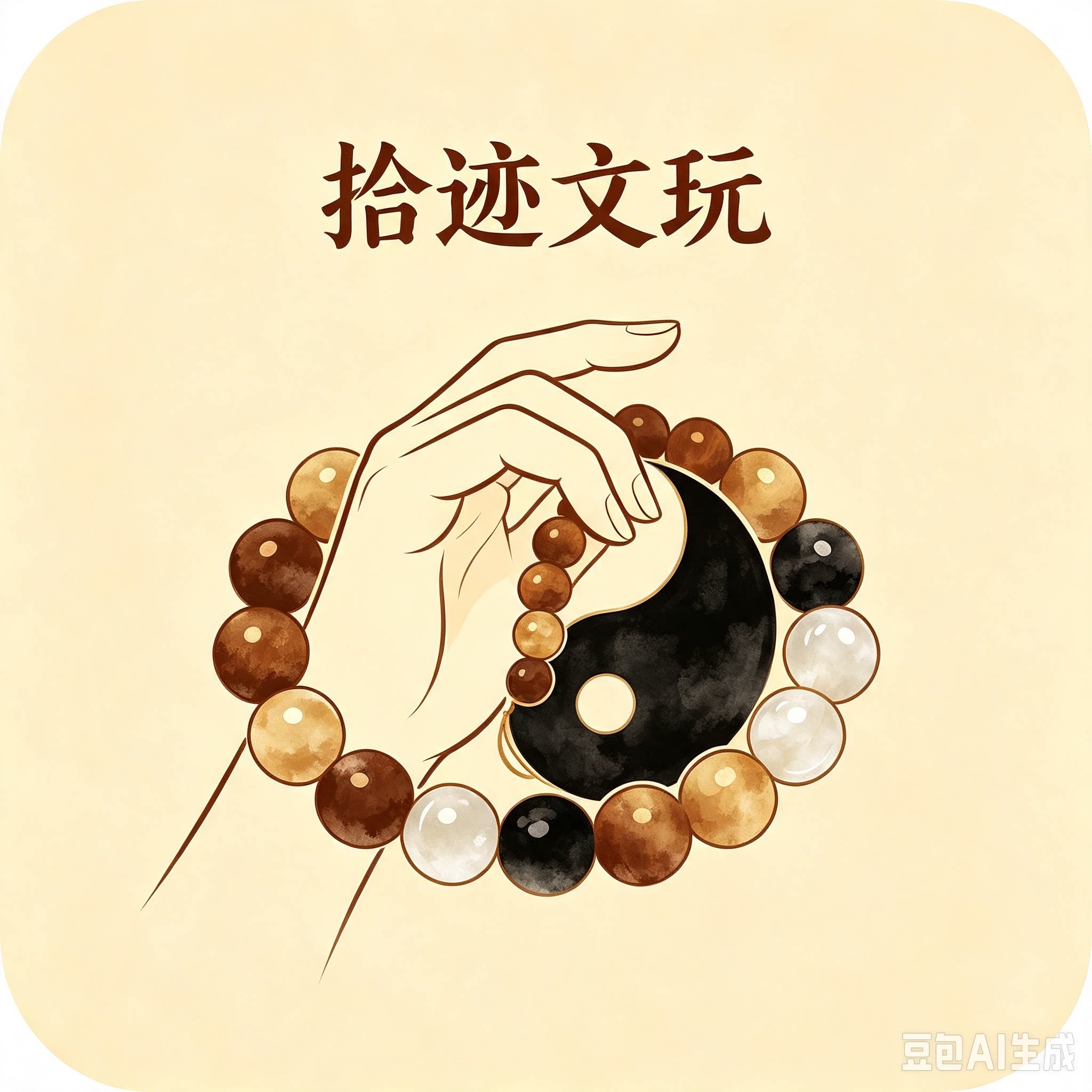 拾迹文玩的LOGO