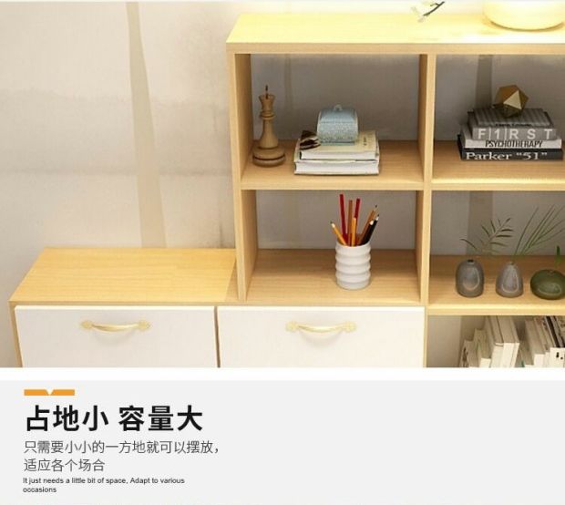 Tầng kệ sách kệ tủ sách kết hợp miễn phí tủ Bắc Âu nhỏ gọn kệ lưu trữ hiện đại mạng sáng tạo - Buồng tủ đựng quần áo