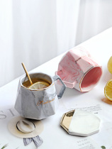 Ceramic mug Nordic ins girl heart simple cute creative couple water cup a pair of coffee