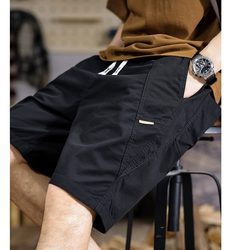 2025 Summer Thin Versatile Trendy Brand Work Shorts for Men, Loose New Style Men's Mid-Length Pants, Sports Casual Five-Point Shorts