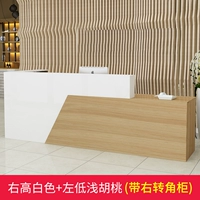 Правый высокий белый+левый слабый светловой орех (с угловым шкафом)