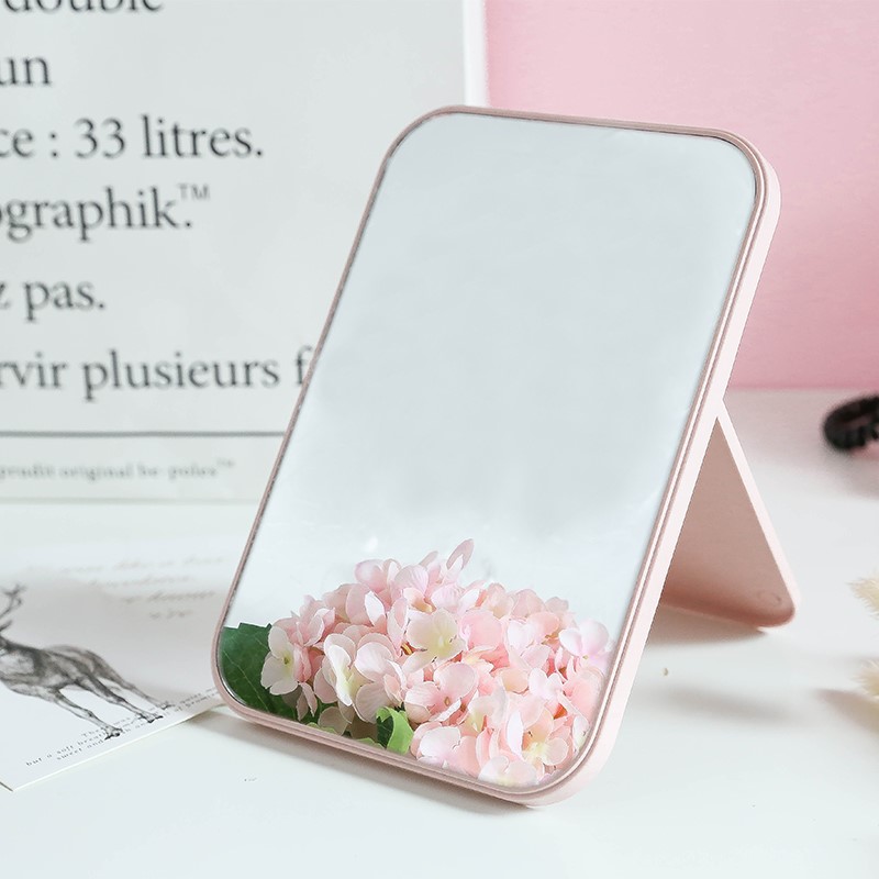 Lovely desktop accommodation with a portable folding princess creative desktop portable dressing mirror