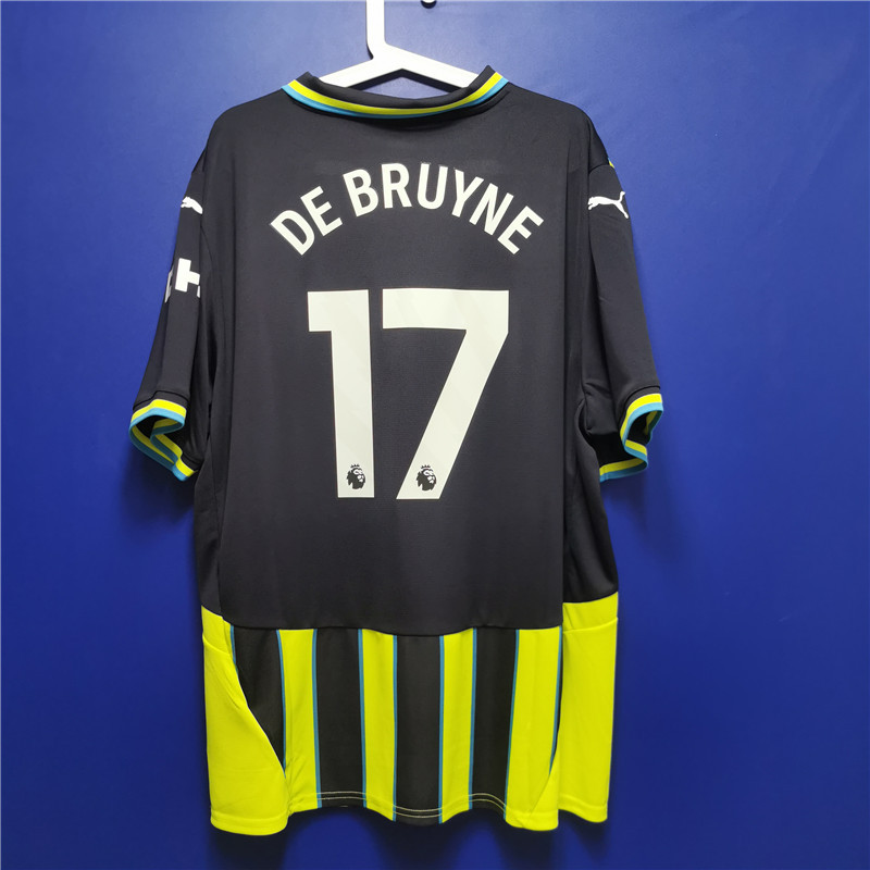 Manchester City 24/25 Away Short-Sleeved Football Jersey Fan Version 775086