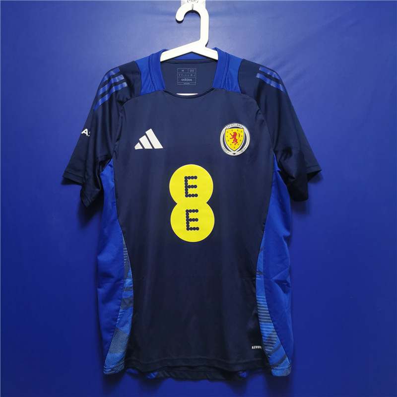 Scotland 24/25 Short-Sleeved Football Uniform Quick-Drying Training Uniform Locker Room Without Hanger Is1657 Scotland 24/25 Short-Sleeved Football Uniform Quick-Drying Training Uniform Locker Room Without Hanger Is1657